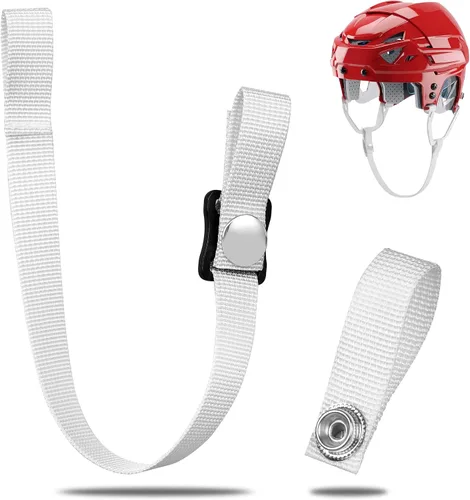 Vista 8 de Hockey Helmet Chin Strap with Single Strengthened Snap Ice Hockey Chin Strap Replacement Parts Loop Repair Kit