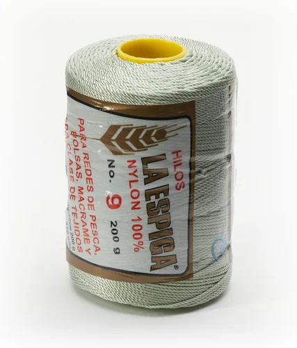 Vista 13 de N° 9 - 100% Cordón de Hilo de Nylon Omega para Tejer y Crochet - 01 Blanco