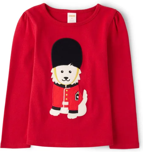 Vista 18 de Gymboree Camisetas de manga larga bordadas para otoño y vacaciones para niñas y niños pequeños Perfume negro