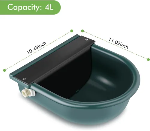 Vista 6 de GOTOTOP Dispensador automático de agua para mascotas, 4L de gran capacidad para gatos, cabras, caballos