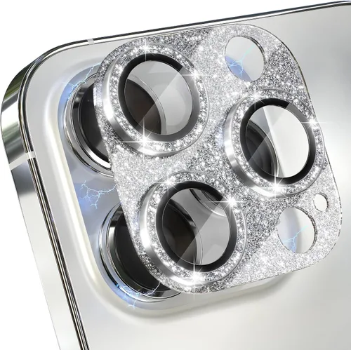 Vista 12 de Choiche Protector de lente de cámara para iPhone 14 Pro/iPhone 14 Pro Max, cubierta de cámara brillante con protector de pantalla de lente de vidrio