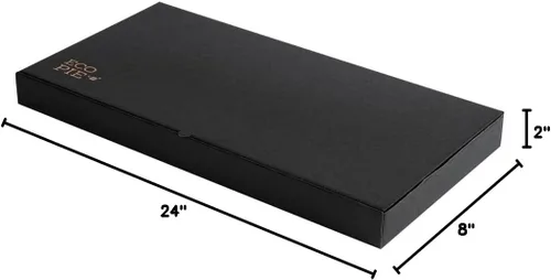 Vista 175 de Restaurantware - Cajas para pizza, 50 unidades, 14 x 7 x 1.5 pulgadas, embalaje de papel de cartón corrugado con bloqueo de pestañas, resistente a