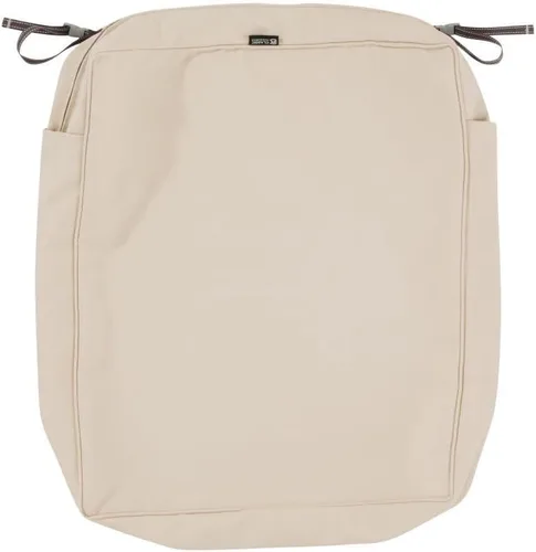 Vista 16 de Classic Accessories Montlake - Funda deslizante para cojín de asiento rectangular resistente al agua de 21 x 19 x 5 pulgadas para exteriores, funda