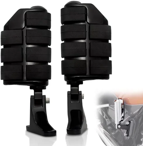 Vista 8 de FOVPLUE Mini estribo de pasajero, estriberas de pasajero con kit de montaje para Harley Touring 1993-2025, para CVO Electra Glide Road Glide Road