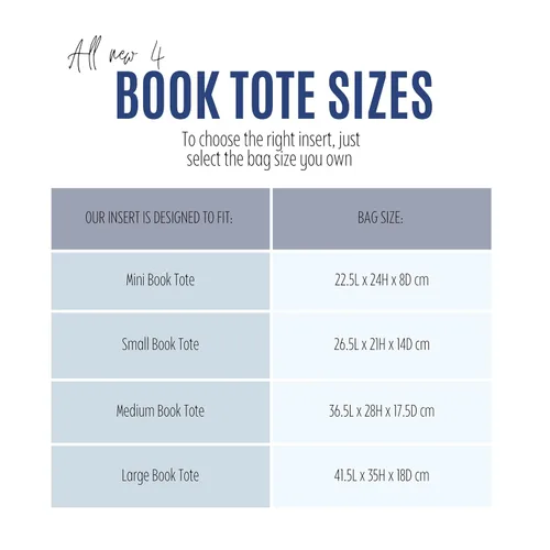 Vista 2 de Premium Bag Organizer compatible with Medium Book Tote Bag, Best Fit Detailed Size Insert, 2mm Thick Snug sturdy Double-Layered Base