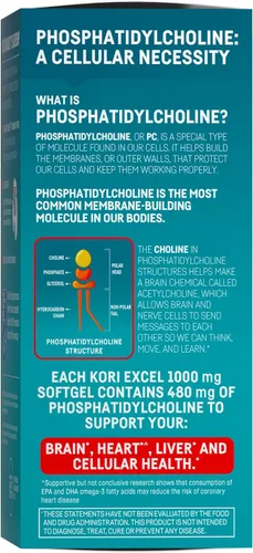 Vista 2 de Kori Krill Excel High Performance, 1000 mg Omega-3, 50