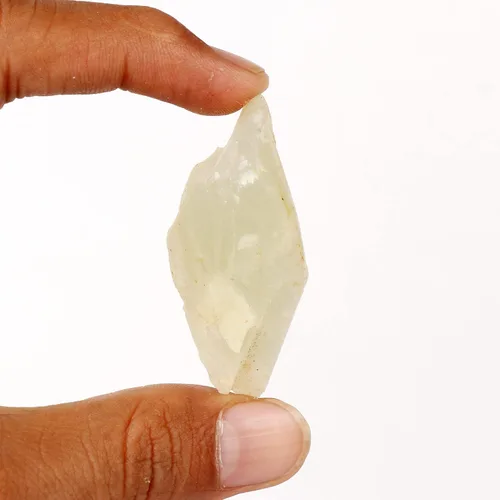 Vista 3 de GEMHUB Rodaja de piedra lunar blanca natural de 117.9 CT, piedra lunar muy hermosa, joyería hecha a mano que hace piedra suelta