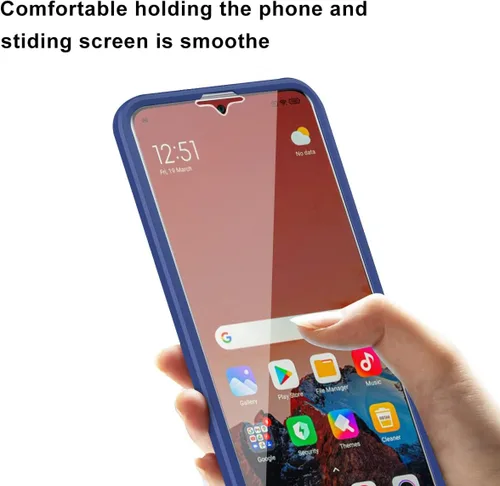 Vista 5 de Funda compatible con Xiaomi Poco X3 NFC, compatible con Xiaomi Poco X3 Pro/Poco X3 Case Protector de pantalla incorporado 2 en 1 Funda para teléfono