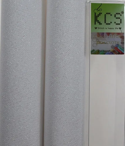 Vista 33 de KCS 2 cajas de tela de costura de algodón para punto de cruz de 15 x 18 pulgadas (blanco antiguo, 11 unidades)