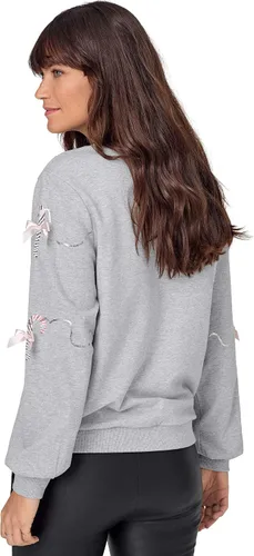 Vista 3 de ellos Sudadera de caña de caramelo para mujer, talla grande