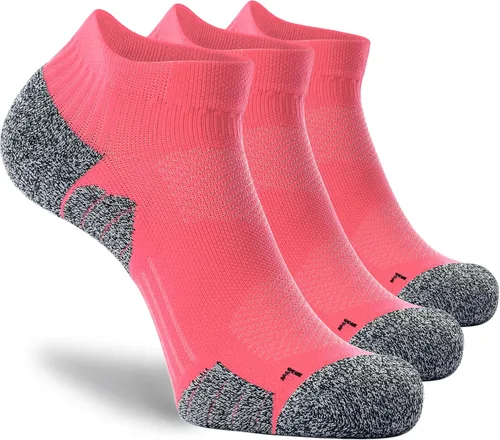 Vista 25 de CWVLC - Calcetines deportivos, hasta el tobillo, de compresión, acolchados, unisex, paquete variado
