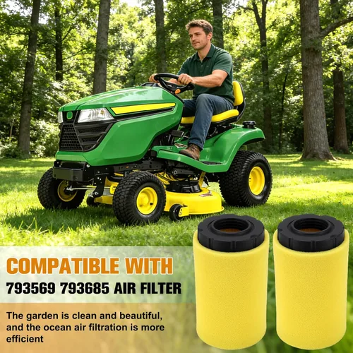 Vista 8 de 793569 793685 Filtro de aire para B&S 4241 5415 John Deere GY21055 MIU11511 LA125 LA115 E110 D120 115 110 100 para Bad Boy 063-4026-00 con Paquete
