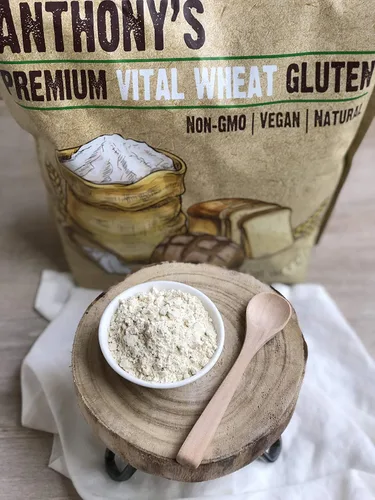 Vista 9 de Anthony's Copos de levadura nutricional premium de 1 libra y paquete de gluten de trigo vital de 4 libras
