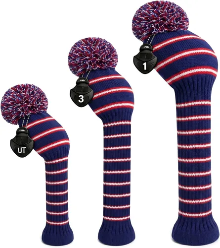 Vista 8 de Scott Edward Juego de 3 fundas para cabezas de golf para madera, se adaptan bien al conductor (460 cc) de madera de calle e híbrida (UT), el cambio