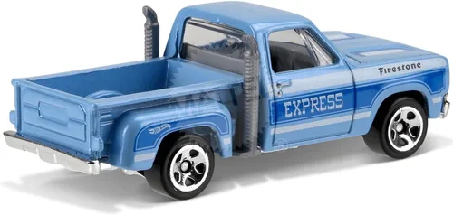 Vista 3 de Hot Wheels 2017 HW Camiones calientes 1978 Dodge Li'L Red Express Truck 131/365, azul claro