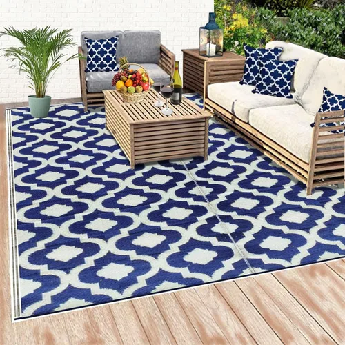 Vista 33 de Alfombras de patio al aire libre 6 x 9 pies (183 cm x 274 cm), multicolor 20270