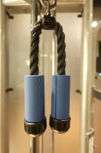 Vista 5 de Fat Grips for Dumbbells,Barbell,Pull Up Bar, Thick Grip Handle for Workout Azul