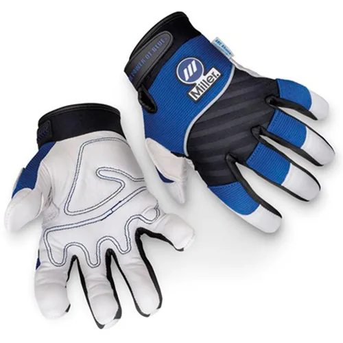Vista 2 de Guantes de soldadura, 3-D, XL, ala, 5 pulgadas, PR, azul