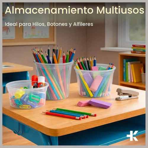 Vista 12 de Recipientes de plástico con tapas de 24 onzas (paquete de 20) – A prueba de fugas, recipientes de almacenamiento de alimentos sin BPA para sopa