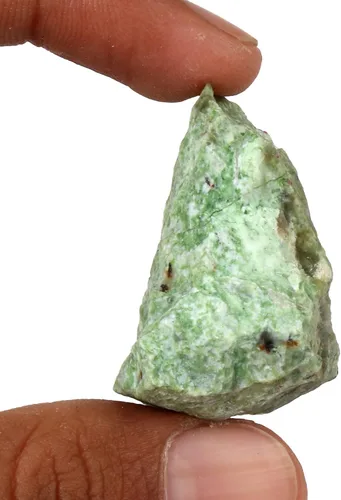 Vista 2 de GEMHUB Cristal de ópalo verde suelto de 104.1 quilates, piedra preciosa de ópalo verde sin tratar, ópalo verde certificado para envoltura