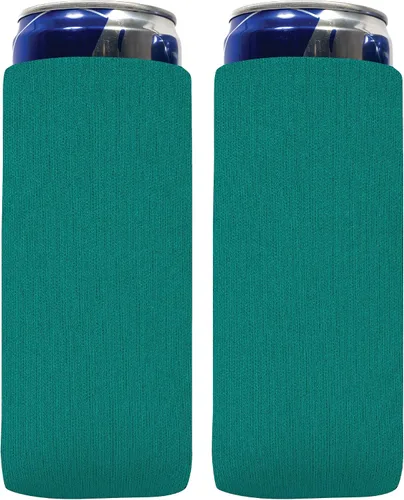 Vista 27 de QualityPerfection Fundas delgadas para enfriar latas, cerveza/energía (paquete de 6) para bebidas en blanco, 12 onzas, alta calidad, 0.157 in