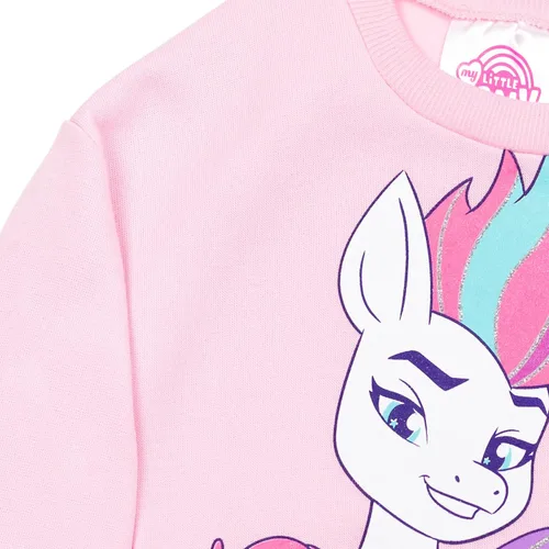 Vista 4 de My Little Pony Sunny Pipp Zipp - Conjunto de leggings de forro polar para niñas
