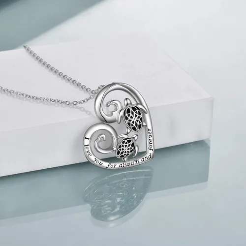 Vista 2 de ONEFINITY ElephantOwlHorseDragonWolfTurtle Necklace Sterling Silver Celtic Knot Pendant Necklace Animal Jewelry Gifts fro Women Mom