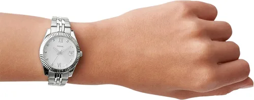 Vista 5 de Fossil Scarlette - Reloj de cuarzo de acero inoxidable para mujer