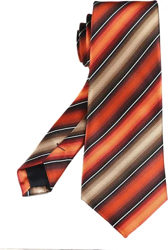 Vista 128 de Secdtie Corbata clásica de seda tejida jacquard a rayas para hombre