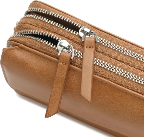 Vista 6 de Lanyani Cartera cruzada RFID con bolsillo para teléfono para mujer, cuero vegano