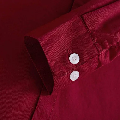 Vista 7 de Spring&Gege Camisas de vestir de manga corta para niños Uniforme formal tejido sólido