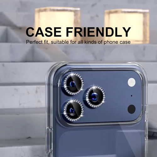 Vista 369 de Choiche Compatible para iPhone 16 Pro/iPhone 16 Pro Max Protector de Lente de Cámara, Vidrio Templado 9H Protector de Pantalla de Cubierta de Cámara