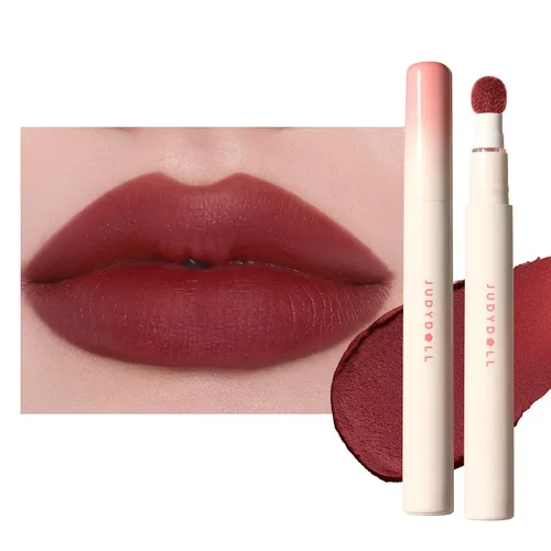 Vista 10 de JUDYDOLL - Lápiz labial para mujer, color rojo mate, larga duración N12 Toffee Peach