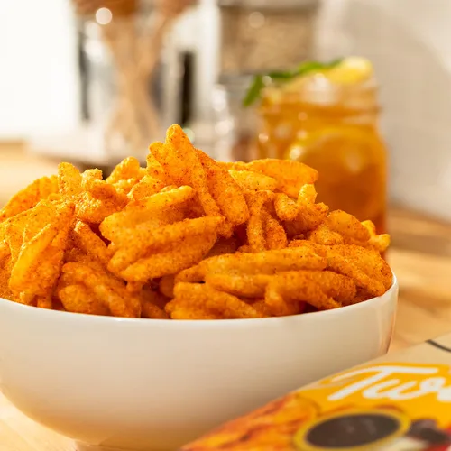 Vista 4 de Pipcorn Heirloom Honey BBQ Twists - Paquete de 6 bocadillos de 4.5 onzas, sin gluten, sin OMG, no artificiales, sin conservantes