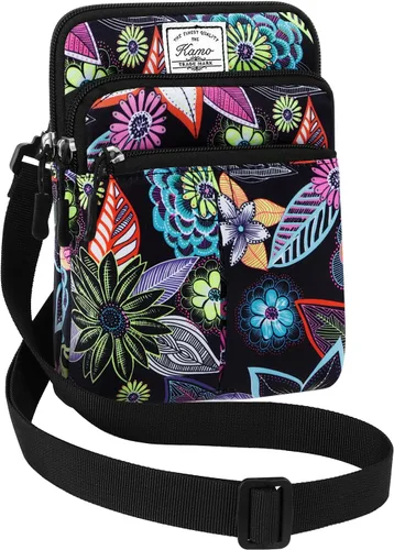 Vista 37 de Kamo Bolso Multifuncional para Teléfono de Un Solo Hombro, Bolso de Cintura para Teléfono, Bolso Diagonal Cruzado, Estuche para Teléfono Inteligente