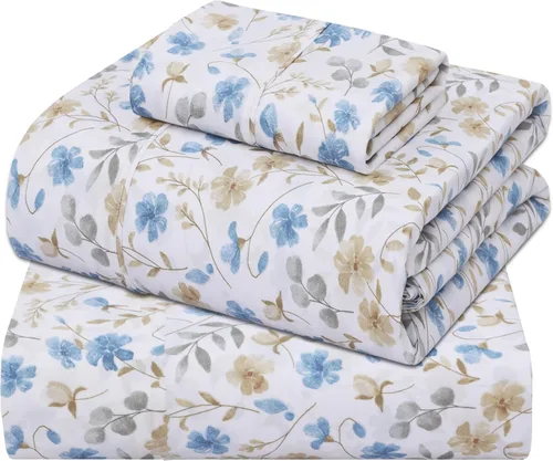 Vista 48 de ZOYER Sábanas de 100 % algodón percal tamaño individual, refrescantes y transpirables, duraderas, con una sensación nítida, suave y cómoda, bolsillo