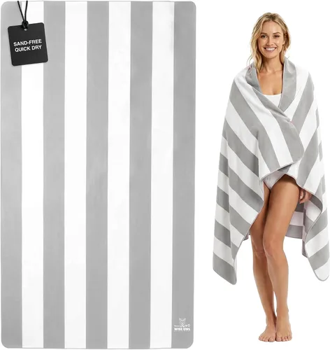 Vista 10 de Wise Owl - Toalla de playa de microfibra (7' x 4') – toalla de playa extra grande de secado rápido, superabsorbente, toalla de playa y natación