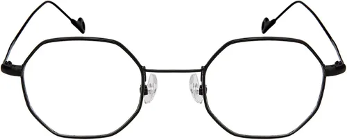 Vista 2 de Edge I-Wear Retro Chic Octágono en forma de gafas de sol de metal con lente plana E112