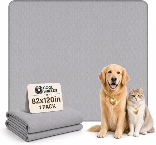 Vista 10 de CoolShields Almohadilla Lavable para Orina de Cachorro, 18"X24" 4 piezas Almohadillas Reutilizables para Cachorros, Tapete Impermeable