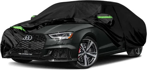 Vista 17 de Fundas impermeables para automóvil de repuesto para Fiat 1957-1975 500/500L/500F, 6 capas para todo tipo de clima, funda de automóvil con puerta