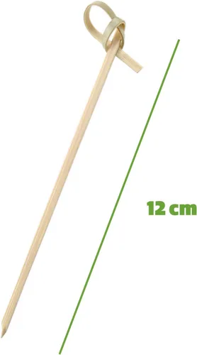 Vista 2 de Comfy Package Palillos de cóctel de bambú de 4.75 pulgadas [caja de 9000] palillos de dientes con nudo superior para aperitivos, sándwiches, bebidas