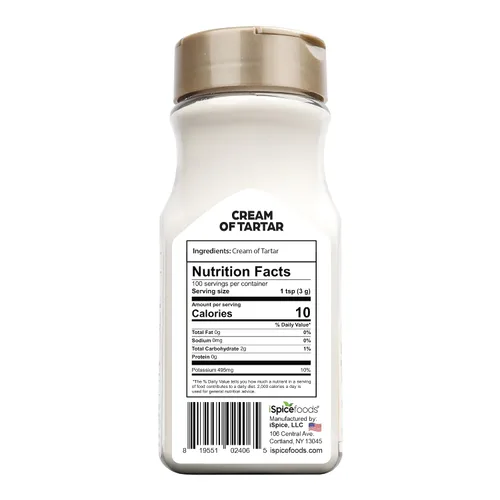 Vista 2 de iSpice Pure Cream of Tartar - Polvo de hornear - 10 oz
