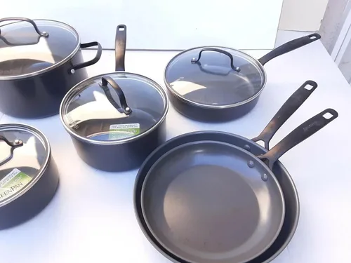 Vista 3 de GreenPan New York Pro - Juego de utensilios de cocina antiadherentes de cerámica (11 piezas)