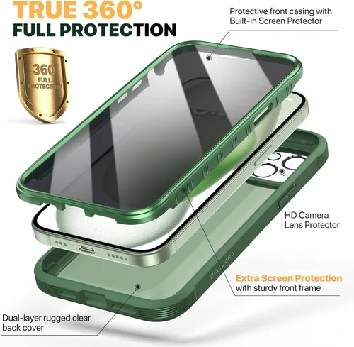 Vista 26 de DIACLARA - Funda transparente compatible con iPhone XR 6.1 pulgadas 2018