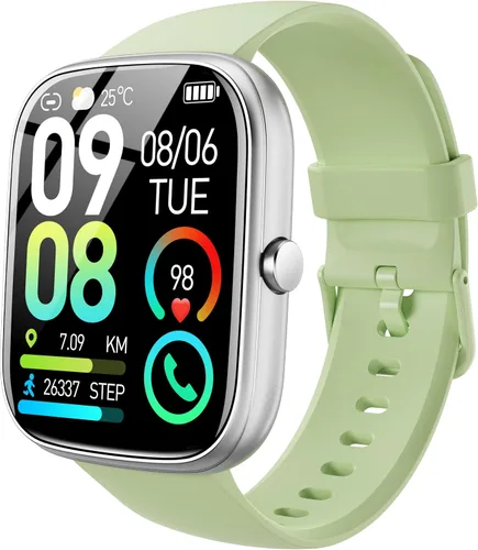 Vista 11 de Reloj inteligente para hombres y mujeres (respuesta/hacer llamadas), reloj inteligente con pantalla HD de 1.91 pulgadas, monitor de ritmo