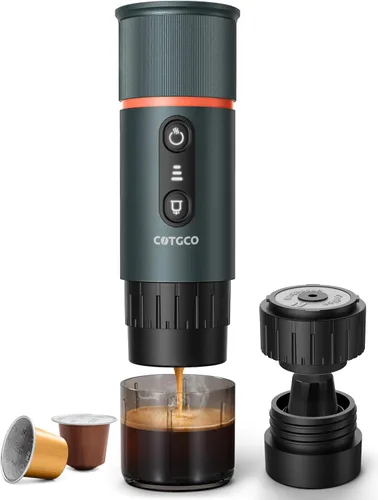 Vista 10 de cafetera espresso portátil (negro)