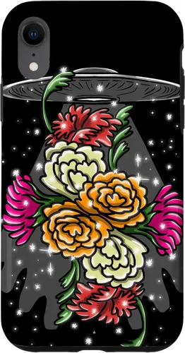 Vista 25 de Alien Floral UFO Girly Extraterrestrial Space Lover - Funda de regalo para iPhone 17