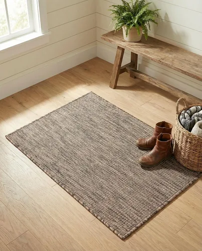 Vista 40 de Rugs.com Outdoor Solid Collection - Alfombra de pelo plano beige de 2 x 3 pulgadas, perfecta para entradas, cocinas, rincones de desayuno, piezas