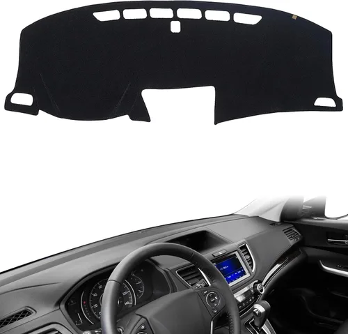 Vista 30 de AUQDD Funda de Cubierta de Tablero Compatible con 2004 2005 2006 2007 2008 2009 2010 Toyota Sienna, Alfombra de Tablero de Franela Negra Negro