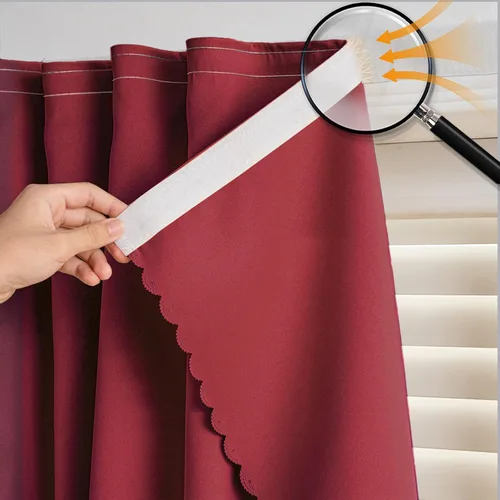 Vista 10 de Cortinas autoadhesivas, sin taladrar, sin varilla, cortinas opacas fáciles de instalar para persianas de ventana, dormitorio